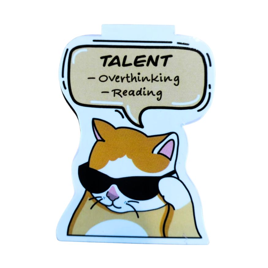 Talented Cat Magnetic Bookmark