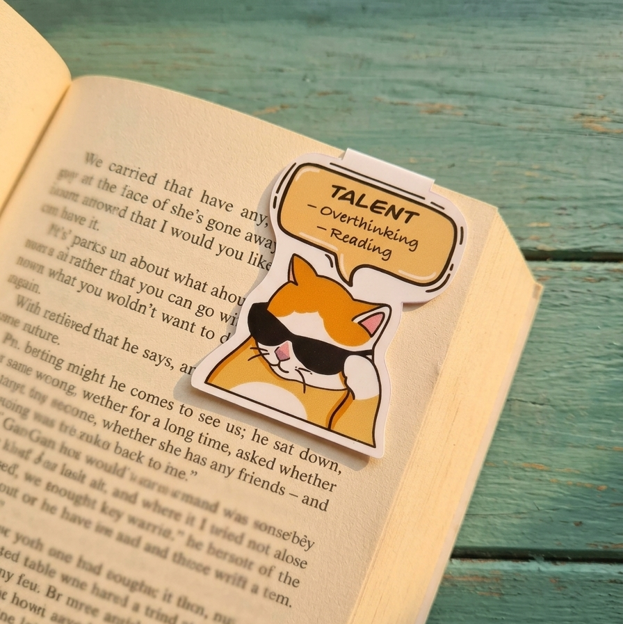 Talented Cat - Magnetic Bookmark