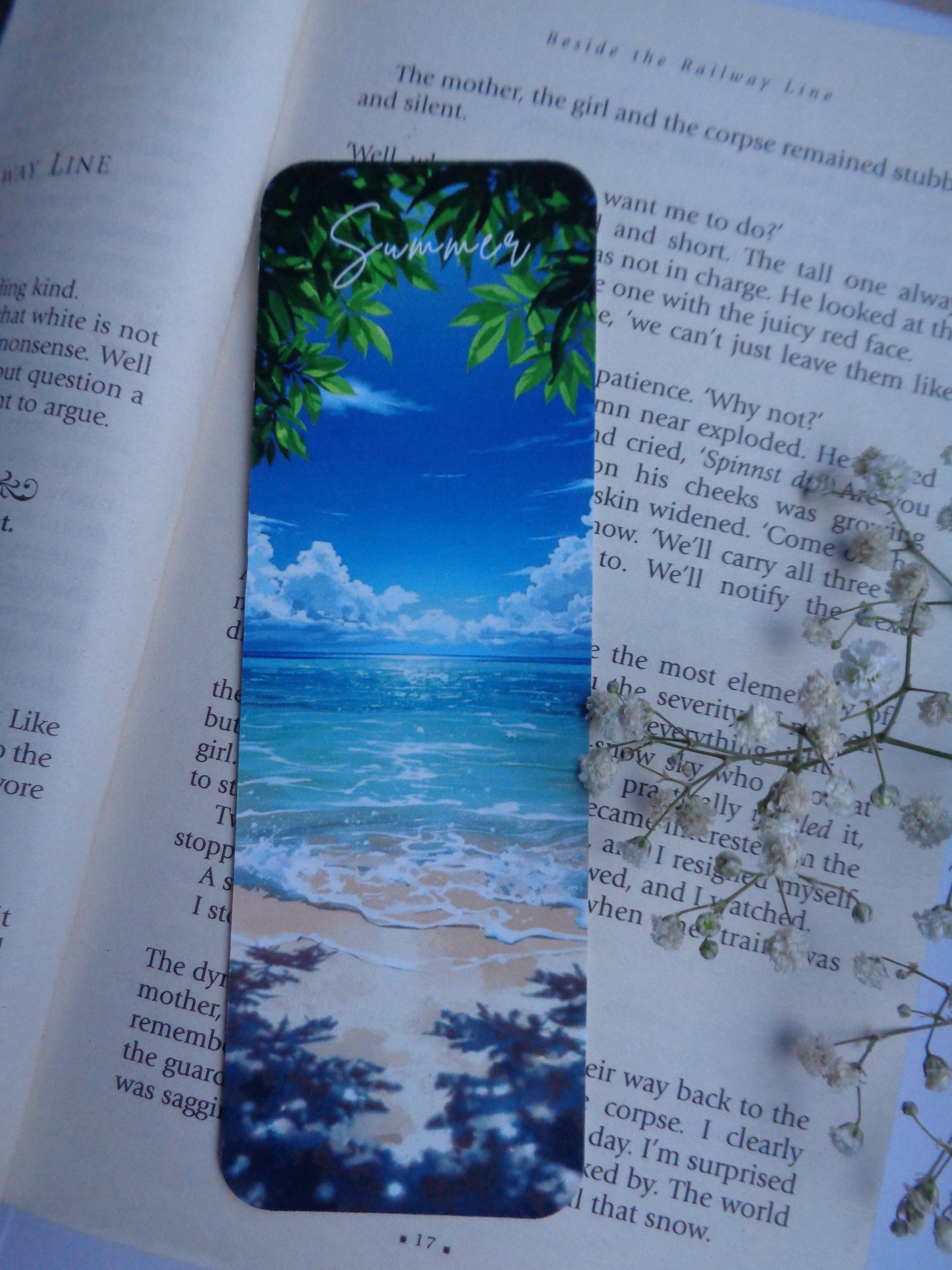 Summer - Non magnetic bookmark