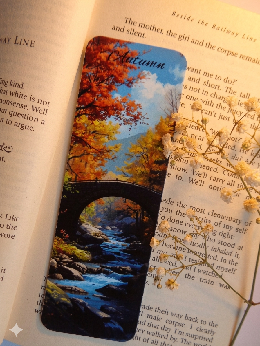 Autumn - Non magnetic bookmark