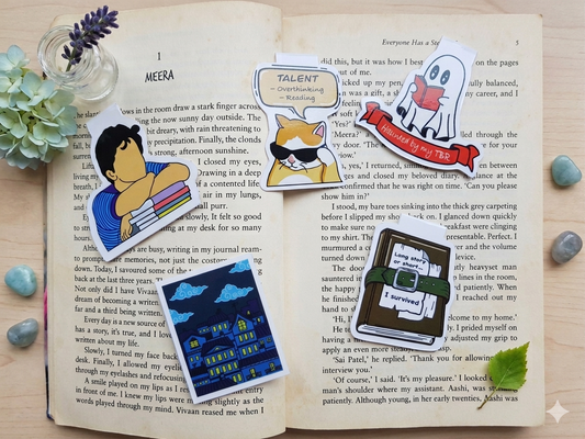 The Unique Shapes Collection Magnetic Bookmarks