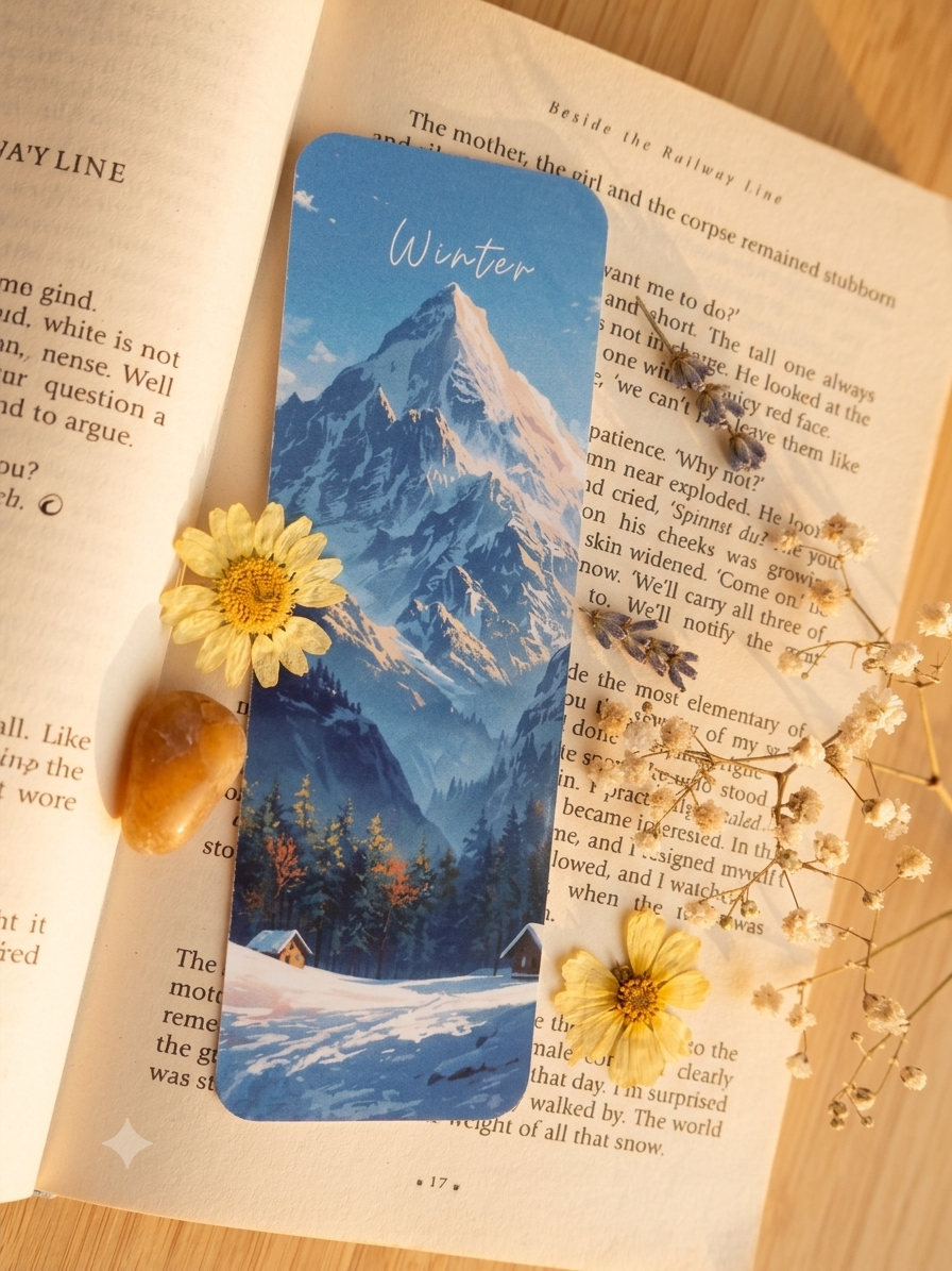 Winter - Non magnetic bookmark
