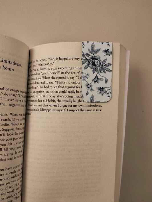 Blue Rose - Magnetic Bookmark.