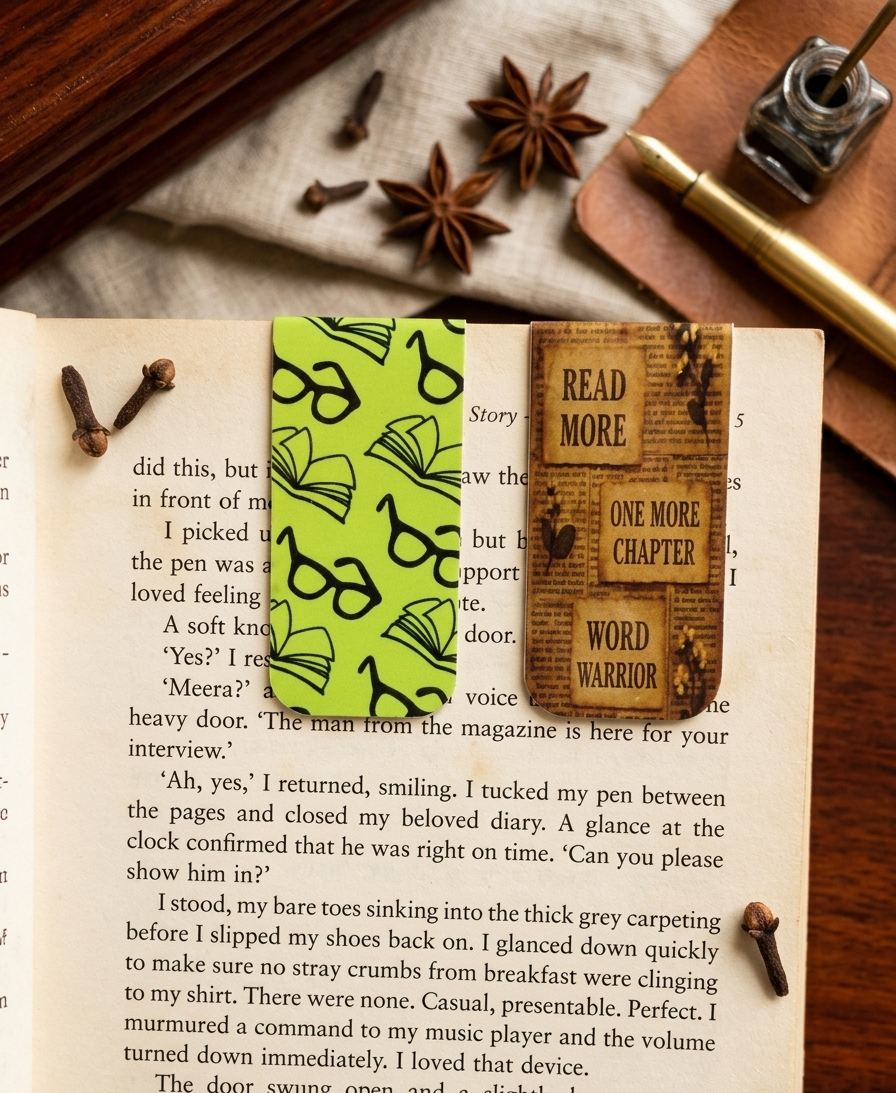 The Bookworm Duo - Set Of 2 Magnetic Bookmark